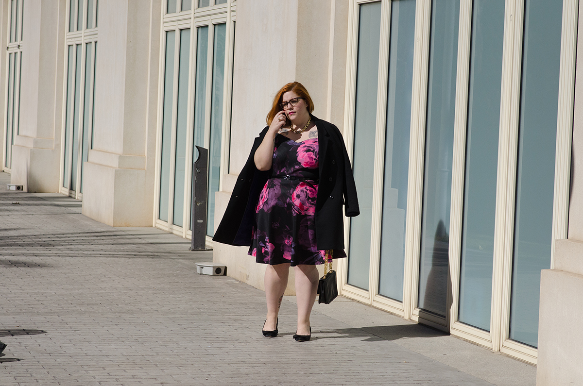 Floral fifties dress